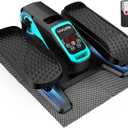 VIVURN-018 Under Desk Elliptical 12 Speed 5 Modes Mini Motorized Leg Exerciser While Sitting for Seniors As Seen on TV with Non-Slip Mat Quiet & Portable Electric Pedal Exerciser for Home and Office (Blue)