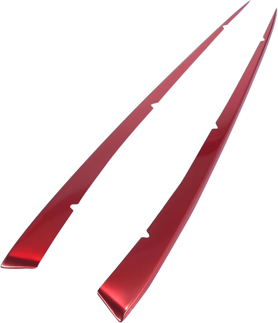 X AUTOHAUX 2pcs Front Center Hood Grille Grill Cover Trim for Toyota Camry SE XSE Models 2018-2021 Red Front Grille Cover Trim Protector Sticker