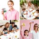 24 Set Mothers Day Crafts for Kids Classroom Bulk, Mother's Day Arts and Crafts DIY Paper Jigsaw Puzzle with Flower Bear Heart, Spring Activities Painting Kits for School Gifts Party Favors & Goodies