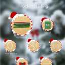 2 x Farbeniok Christmas Pearl Ring Pipe Cleaner Craft Kit, DIY Wreath Ornament Supplies Set with Beads, Bow for Tree Decor, Interior Decoration, School Bags, Children's Festival (Green)