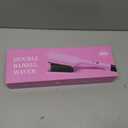 NONK Power Curling Iron Hair Crimper Waver, Ceramic Double Barrel Curling Wand, 1.25 Inch, Dual Voltage, Anti-Scald, Easy to Use, Hot Tools for Women, Pink, Gifts for Women