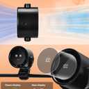 Clip on Fan for Bed, Portable Fan for Travel, 360 Rotate Battery Operated Personal Fan, Digital display, stroller fan with 5 Speeds, For Home Office Stroller Camping - Black