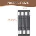 PCBZ0B (3-Pack) 8 inch wide Adjustable Cast Iron Cooking Grate Replacement for BBQ Grills Gas Eletric Grills, Universal Cooking Grids Extend from 14" up to 20" L