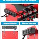 CCCEI Modular Power Tool Organizer Wall Mount with Charging, Red, 1 Pack