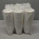 JOLLY PARTY [100 Pack] 10 oz Paper Coffee Cups, Disposable Paper Coffee Cup with Lids, Hot/Cold Beverage Drinking Cup for Water, Juice or Tea, Suitable for Home, Shops and Cafes