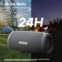 Tribit StormBox Lava Portable Bluetooth Speaker, 80W Loud Wireless Speaker, 24H Playtime, IP67 Waterproof, Bluetooth 5.4, Custom EQ, XBass, Built-in Mic, TWS Pairing for Camping/Beach/Party/Outdoor