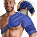 CooCoCo Shoulder Ice Pack Rotator Cuff Cold Therapy Wrap, FSA HSA Eligible Ice Packs for Injuries Reusable, Instant Cold Compression Brace for Shoulder Pain Relief & Tendonitis, Recovery After Surgery