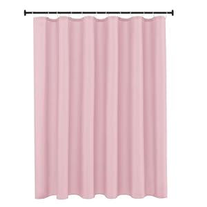 Biscaynebay Fabric Narrow Shower Stall Curtain Liners 36" Width by 72" Length, Black Water Resistant Bathroom Curtains, Rust Resistant Grommets (6 Holes) Weighted Bottom Machine Washable