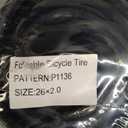 YUNSCM 2-PCS 26" Road Bike Tires 26 x 1.50/40-559 and 26" Heavy Duty Bike Tubes Schrader Valve Compatible with Road Bike 26x1.5 26 x 1.50 26X1.50 Bicycle Tires and Tubes