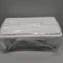 Palksky Snackle Box Container with Ice Pack, Travel Snack Container with Handle, Chilled Portable Divided Serving Tray with Lid, 4 Compartment Snack Box for Fruits,Veggies,Snacks,Keep Food Cold