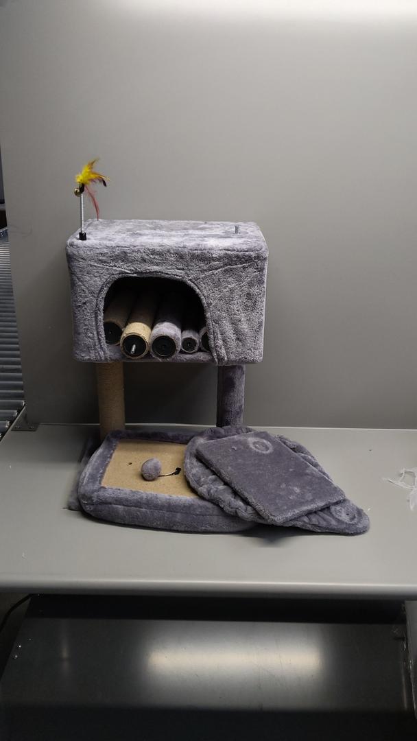 Cat Tree Kitten Cat Tower for Indoor Cat Condo, Cat Furniture Activity Center Play House Grey
