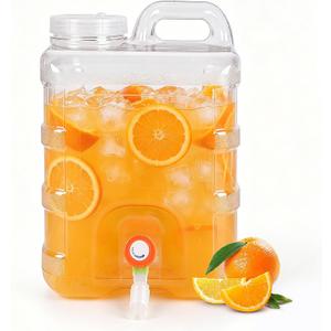 5 Gallon Drink Dispenser, Large Beverage Dispenser with Upgraded Leak Proof Spout, Juice Dispenser with Handle for Juice Lemonade Iced Tea, Cold Drink Dispenser for Party Outdoor Restaurants Hotels