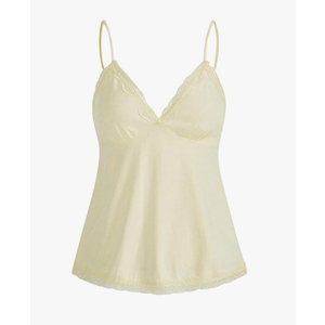 SHENHE Women's Lace Babydoll Tank Top Sexy V Neck Sleeveless Flared Hem Flowy Peplum Tops Size L