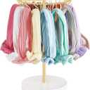 Dahey Headband Holder Hair Bow Organizer for girls Metal Baby Headband Storage for Girls with 30 Hooks Modern Hair Accessories Organizer Bow Rack Storage Stand Display for Girls Baby Room Decor