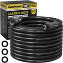100ft Polyurethane Garden Hose, 5/8 in Lightweight Flexible Water Hose with Swivel Fittings, All-Weather, No-Kink Memory, Commercial Duty, Perfect for Home and Commercial Applications