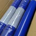(3 Pack) BATTIFE Delineator Post with Base 45 ", Blue Traffic Delineator Cones with Reflective Collar for Construction Work, Driving Practice