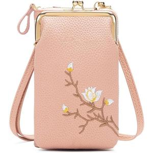 Women Sling Cross-Body Wallet with Mobile Cell Phone Holder, Crossbody Bags for Women Travel