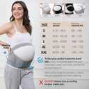 NeoTech Care Pregnancy Belly Band Maternity Belt, Back/Abdomen/Waist/Pelvis Support (Size M, Grey Color)
