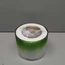 Modern Semi Flush Mount Ceiling Light, Vintage Gradient Green Glass Ceiling Light Fixture, for Closet Dining Room Kitchen Bedroom Entryway Hallway Hanging Lamp