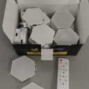 Hexagon LED Lights 20 Pack - RGB Wall Panels with Music Sync, Smart App & Remote Control, DIY Modular Hex Light for Gaming Room, Bedroom, Living Room, Wall Decor