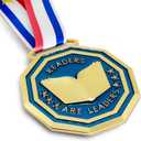 3.1'' Reading Award Medal - Heavy Duty Reading Superstar Necklace, Double-Sided 3D Engraved Reading Award Prize Gift for Students Adults School Graduation Participation Competitions