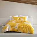 Marimekko - King Duvet Cover Set, Super Soft Organic Bedding, Casual Home Decor (Vesi Unikko Yellow, King)