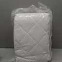 SERTA Power Clean Triple Action Quilted Soft Waterproof Mattress Pad Protector, Moisture Wicking Protection, white