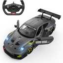 RASTAR RC Cars 1/14 Porsche 911 GT2 RS Clubsport 25 Remote Control Porsche Toy Car for Kids, Grey 2.4GHz