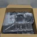 Peg Board Kit, Includes Pegboard and Accessories,with Hooks and Bins,Peg Board Wall Organizer for Office,Ornaments Display,Crafts Organization (129, Black)