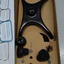 Rehand Quad Cane, Walking Cane with Ergonomic Handle Ever and Graceful 4-Pronged Base for Extra Stability, Adjustable Walking Sticks for Right or Left Handed Men & Women and Seniors (Black2)