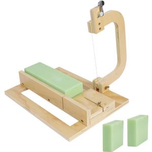 Adjustable Soap Cutter Wire, Wooden Soap Slicer for Handmade Soap Making Candles Trimming Cheese DIY Cutting Making Tool