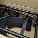 KMINA Raised Toilet Seat with Handles, 400 lbs Toilet Seat Risers for Seniors, Adjustable Height & Width, Comfort PU Foam Seat, Fit Any Toilet, Patented, Made in Europe (Black)