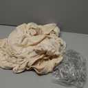 6.6 ft Arch Backdrop Cover(Only Cover, Stand not Included)，Round Beige With Lights