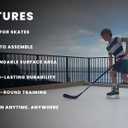 Potent Skateable Synthetic Ice Hockey Tiles (10 pcs per Box, 21.6 SQFT), 18"x18" inch