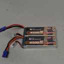 3s Lipo Battery 2Packs 11.1v Lipo Battery 4500mAh 80C with EC5 Plug Compatible