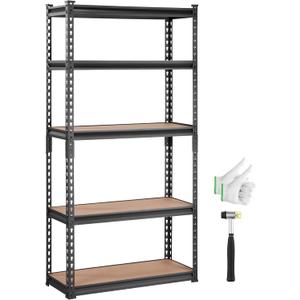 VEVOR Storage Shelves 5-Tier Adjustable 2000 lbs 30"x12"x60" Shelving Unit