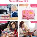 HumorPlay Busy Board Montessori Toys for 1,2,3 Year Old Girl Gifts, Sensory Educational Busy Book for Toddlers 1-3 Age, Christmas Birthday Gift for 1-2 Year Old Girl Toys