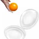 Double Sided Sticky Bra Inserts, Reusable Self Adhesive Silicone Push Up Clear Gel Sticky Breast Enhancers (Large)