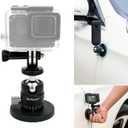 PROfezzion Magnetic Mount for GoPro, Strong Manget Base with Detachable 360 Rotation Ball Head for GoPro Hero 13/12/11/10/9/8/7/6, Insta360 X5/X4/X3/Ace/Ace Pro, DJI Osmo Action 5/4/3 Action Cameras