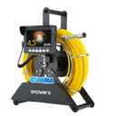 Sewer Camera,0.9in/22mm Pipe Inspection Camera with 12pcs LEDs Light, 4.3" Screen 1000TVL Plumbing Snake Borescopes with 4500mAh Battery DVR Recorder, Included 16GB Card (66FT/20M)