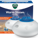 Vicks Warm Steam Vaporizer & Humidifier 1.5 Gallon Tank for Small and Medium Rooms, Night Light, Works with VapoPads and VapoSteam