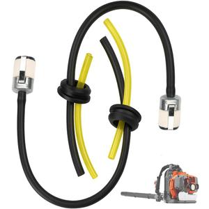 2 Pack 4141 358 0800 Fuel Line Filter Kit, Fuel Line 2 Hole Grommet Assembly Kit fit for Husqvarna150BT 350BT RedMax EBZ8000 EBZ8500 Blower STIHL FC83 FS83 Replace 581493301 579138304 579138306