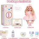 BABESIDE Reborn Baby Dolls Girl with Freckles, 20 Inch Lifelike Newborn Real Life Realistic Doll Soft Vinyl and Cloth Body Baby Dolls with Toy & Gift Box for Kids Age 3+