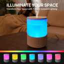 Clarston Humidifiers for Bedroom, 2.5L Cool Mist Humidifier with Essential Oils Diffuser and Nightlight, Top Fill Humidifiers for Home Large Room, Timer, Auto Shut-off, 25H Runtime