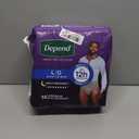 Depend Night Defense Adult Diapers, Incontinence Underwear for Men, Disposable, Overnight, Large, Grey, 14 Count