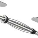 Paper Towel Holder Under Cabinet, Single Hand Operable Roll Holder with Damping Effect,No Drilling or Wall Mounted SUS304 Stainless Steel for Kitchen Bathroom (Silver)