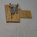 ZHWS Kitchen Countertop Organizer Spice Rack for Salt, Bathroom Counter Organizer Over Sink for Makeup, Skincare, Adjustable 3-Tier Corner Counter Shelf with 4 Hooks for Coffee Bar Dresser Table (16.9x16.9x15.3, Bamboo)