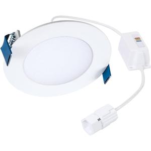 HALO Quicklink 4 Inch Canless Ultra-Thin Recessed Lighting LED Wafer Light for Ceiling and Shower - 1 Pack Add on Fixture - 640 Lumens - 5 Selectable Color Temperatures, for Residential dimmers