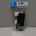 50 Pcs Pack of Synthetic Sable Fine Detail Paint Brushes Set for Miniature, Scale Model, Art Painting in Acrylic, Oil, Watercolor - Pointed Round (Size #1 (Large))