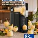 88oz Slushie Machine for Home with No Ice Needed, 5 Preset Programs, Self-Cleaning Function, Quiet Operation, Perfect for Making Frozen Margaritas, Milkshakes, Smoothies, Frappes,Black